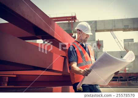 Blueprint Architect Career Structure Construction Concept 25578570