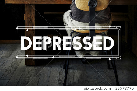 Depressed Relax Work Space Word Concept Depressed Relax Work Space Word Concept 25578770
