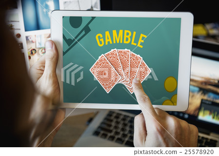 Gambling Luck Jackpot Risk Wager Concept Gambling Luck Jackpot Risk Wager Concept 25578920