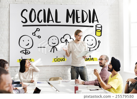 Global Communications Connection Social Media Networking Concept 25579580