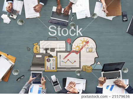 Stock Trading Accounting Finance Auditing Banking Concept 25579636
