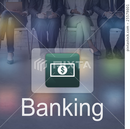 Electronic E-Banking Investment Economics Concept 25579801