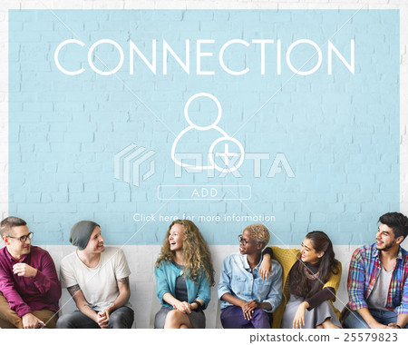 Add Friends Social Media Graphic Concept Add Friends Social Media Graphic Concept 25579823