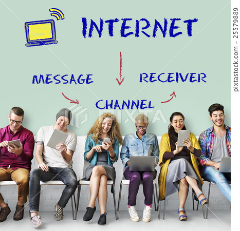 Blog Chat Communication Connection Graphic Concept Blog Chat Communication Connection Graphic Concept 25579889