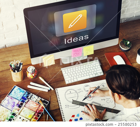 Mobile Application Design Illustrator Creativity Concept 25580253