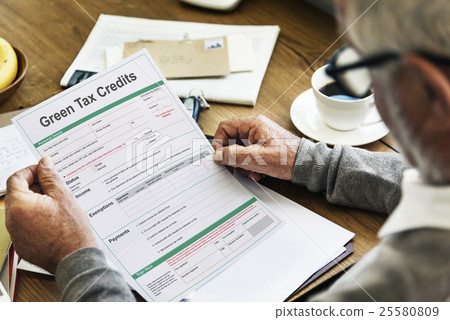 Green Tax Credits Investment Saving Debates Concept 25580809