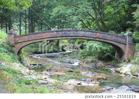 Old Kajika Bridge, Ginzan, Japan Old Kajika Bridge, Ginzan, Japan 25581819