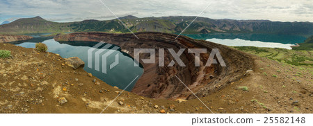 Lake in Caldera volcano Ksudach. South Kamchatka Lake in Caldera volcano Ksudach. South Kamchatka 25582148