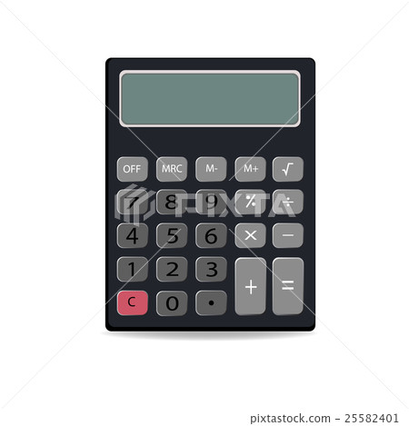 calculator isolated on white 25582401