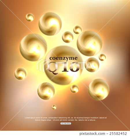 Coenzyme Q10 Cosmetic Background. Anti Wrinkle 25582452
