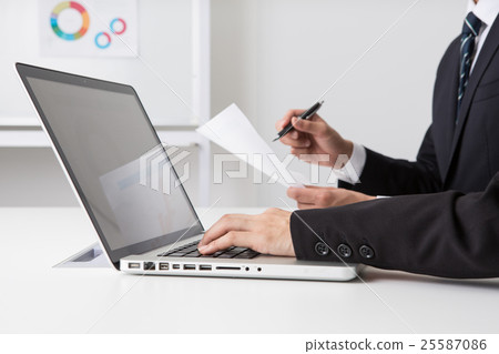 Business scene · desk work 25587086