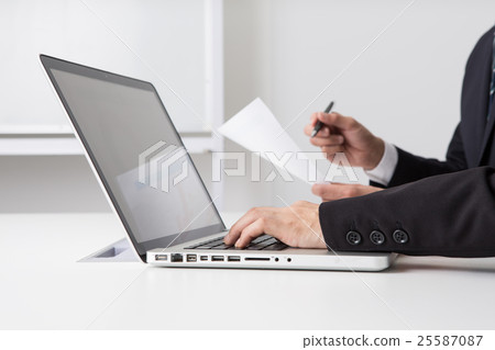 Business scene · desk work Business scene · desk work 25587087