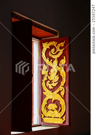 Buddhist church windows Buddhist church windows 25587247