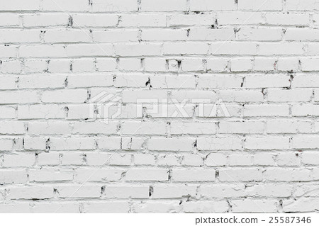 White brick wall background White brick wall background 25587346