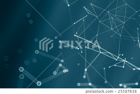 Abstract polygonal space low poly dark background Abstract polygonal space low poly dark background 25587638