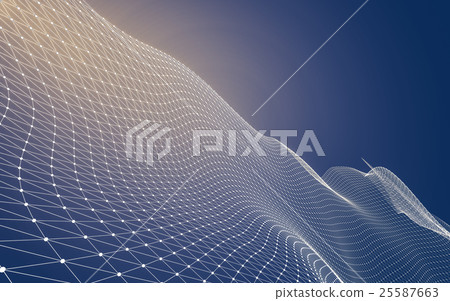 Abstract polygonal space low poly dark background Abstract polygonal space low poly dark background 25587663