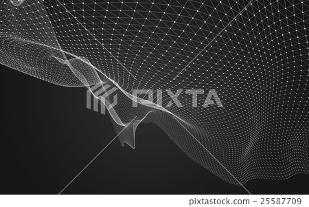 Abstract polygonal space low poly dark background Abstract polygonal space low poly dark background 25587709