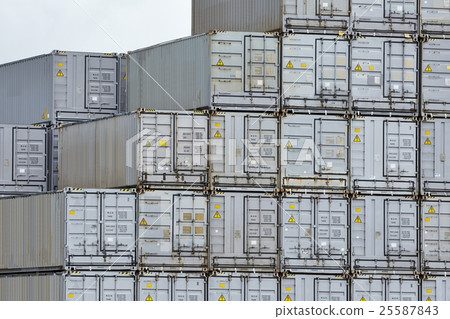 Stacked Refigerated Containers Stacked Refigerated Containers 25587843