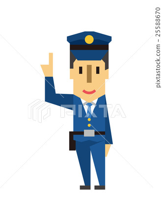 Police [Flat Human Series] - Stock Illustration [25588670] - PIXTA