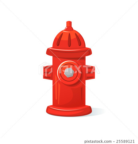 Icon fire hydrant, vector illustration 25589121
