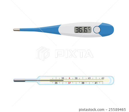 medical thermometer isolated on white, 25589465