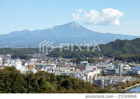 米子市市街道鳥瞰圖 25589988