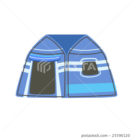 Stripy Blue Bright Color Tarpaulin Tent 25590120