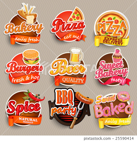 Food and drink elements. 25590414