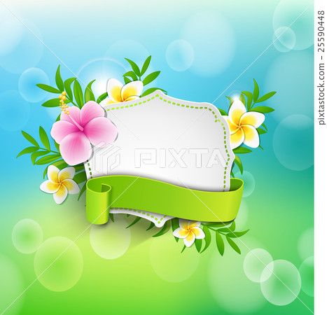 Vintage frame with ribbon. Vintage frame with ribbon. 25590448