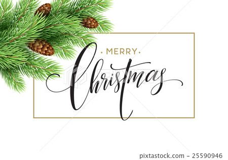 Merry Christmas and Happy New Year 2017 greeting 25590946