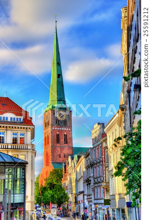 View of Jakobikirche, St. Jakobi Church in Lubeck View of Jakobikirche, St. Jakobi Church in Lubeck 25591212