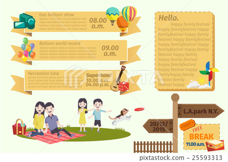 Infographic cartoon family and Education Layout . 25593313