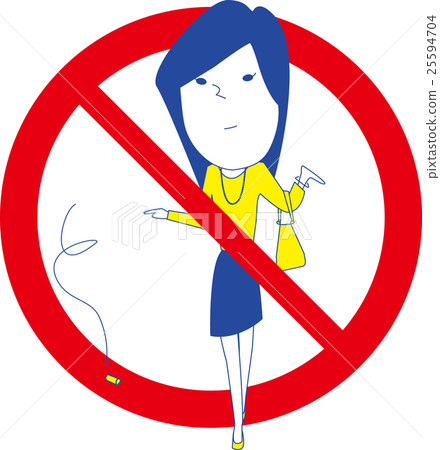 Smoking manners _ littering illustration 25594704