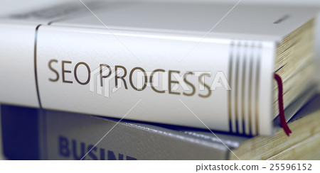 Seo Process - Business Book Title. 3D. 25596152