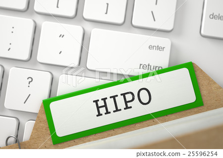 Card File with Inscription HIPO. 3D. Card File with Inscription HIPO. 3D. 25596254