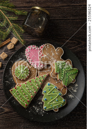 New year homemade gingerbread 25596824