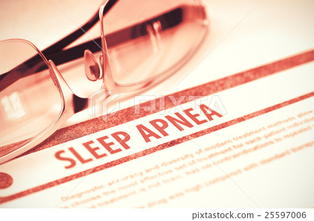 Sleep Apnea. Medicine. 3D Illustration. 25597006