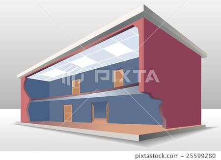 The building cross section The building cross section 25599280