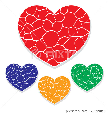 Stone heart shape. Stone heart shape. 25599843