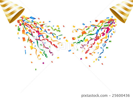 Confetti with jumping out with crackers 25600436