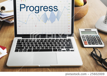Report Analysis Progress Chart Concept 25602009