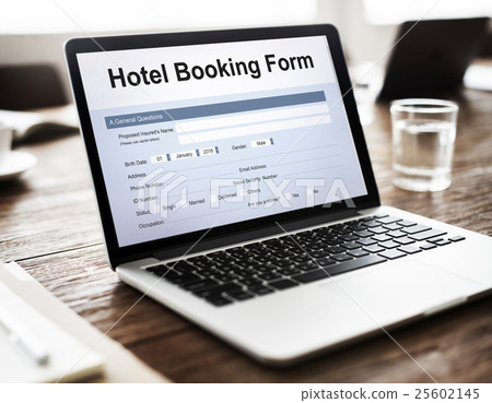 Hotel Booking Reservation Form Concept Hotel Booking Reservation Form Concept 25602145