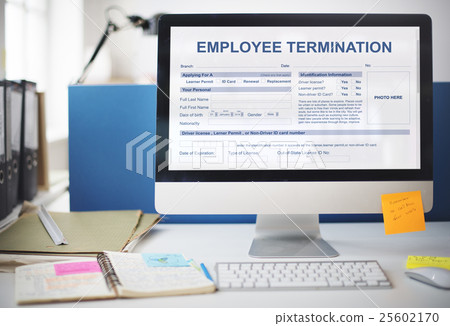 Employee Termination Form Contract Concept 25602170