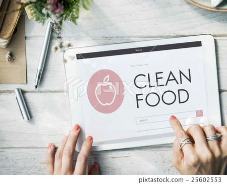 Health Wellness Diet Exercise Organic Concept 25602553