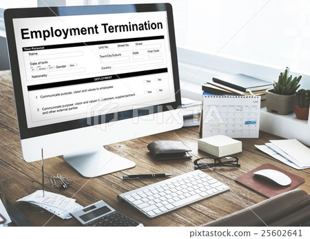 Employment Termination Form Page Graphic Concept 25602641