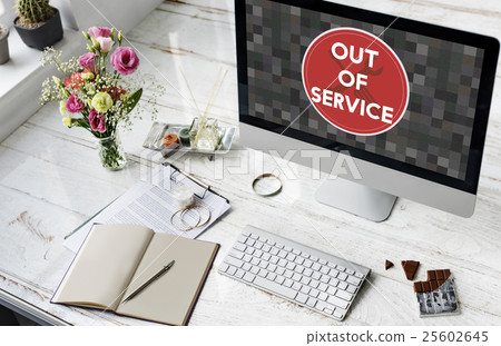 Out Of Service Sign Graphic Concept Out Of Service Sign Graphic Concept 25602645