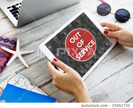 Out Of Service Sign Graphic Concept Out Of Service Sign Graphic Concept 25602730