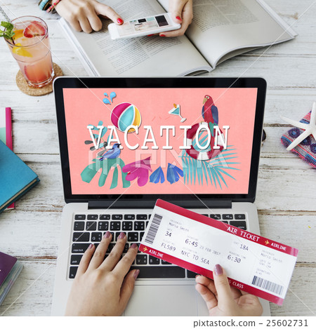 Travel Navigation Journey Vacation Trip Laptop Concept 25602731