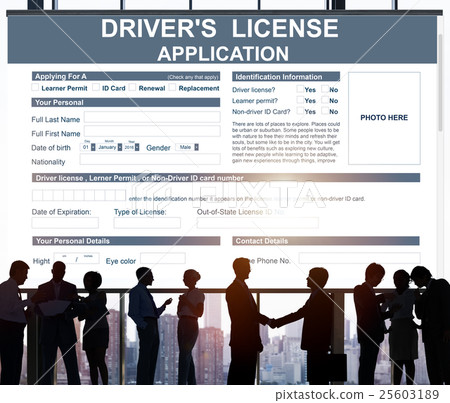 Driver's License Application Identification Concept 25603189