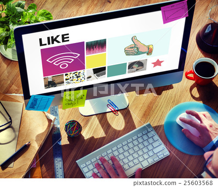 Like Love Share Agree Follow Enjoy Ideas Concept 25603568